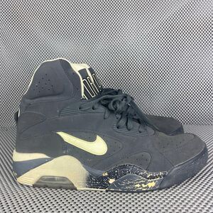 Nike Air Force 180 Mid Glow in The Dark Sneakers Mens 10 Gray Logo Lace Up